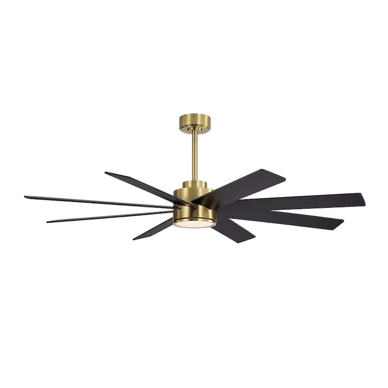 MLiAN 72 in. 8 Plywood Blades Indoor LED Ceiling Fan With Remote......
