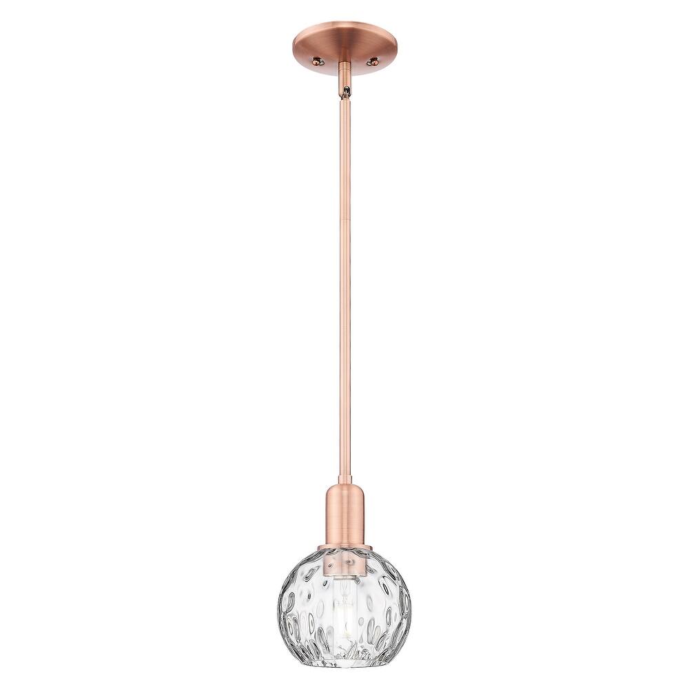 Innovations Lighting Endless Possibilities Arcadia - Athens Water Glass - 1 Light 6" Stem Hung Mini Pendant