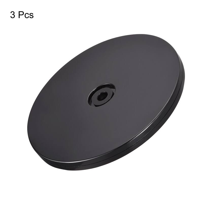 5inch Rotating Swivel Stand with Steel Ball Lazy Susan Base Turntable Black 3Pcs