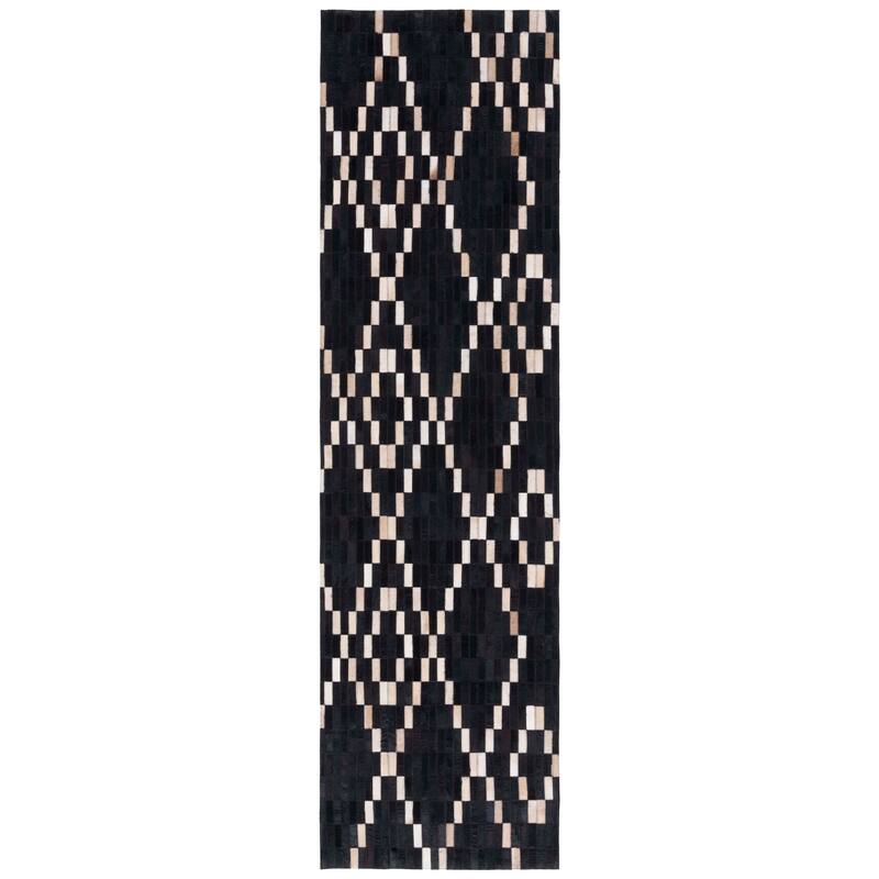SAFAVIEH Handmade Studio Leather Helgrit Mid-Century Modern Rug