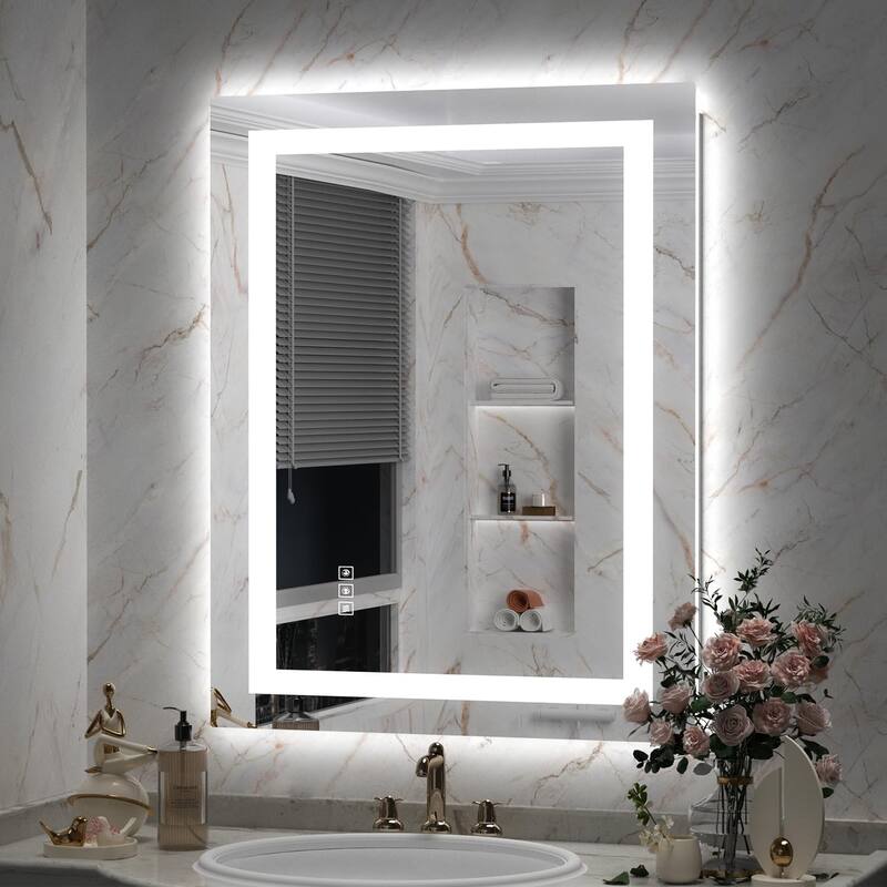 LED Mirror Backlit Front Lighted Bathroom Vanity Mirror - 24"x36"
