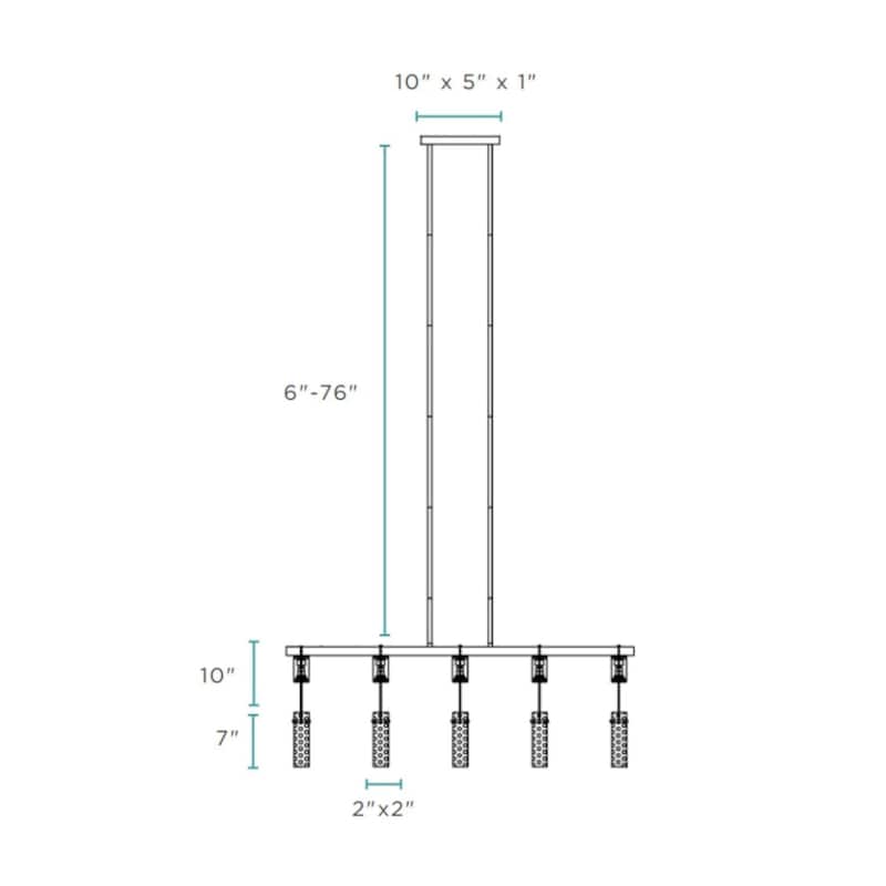Harmony 5 Lights Dimmable Chandelier Smart Dimmer Included