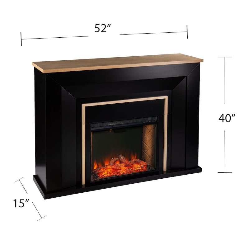 SEI Furniture Cardington Fireplace - 52"W x 15"D x 40"H