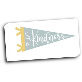Spread Kindness Pennant 24x12 Gallery Wrapped Stretched Canvas - Bed ...