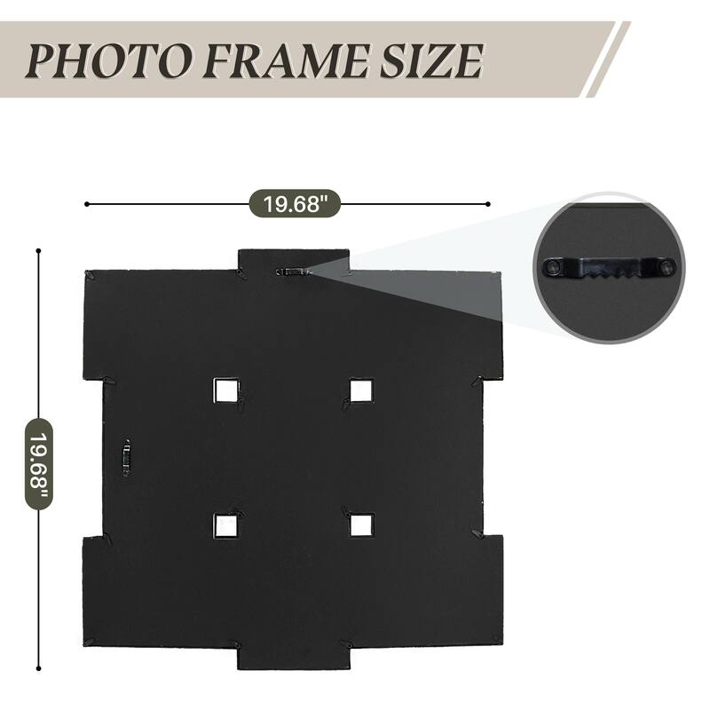 HELLO LAURA 9 Opening Decorative Wall Hanging Collage Picture Photo Frame