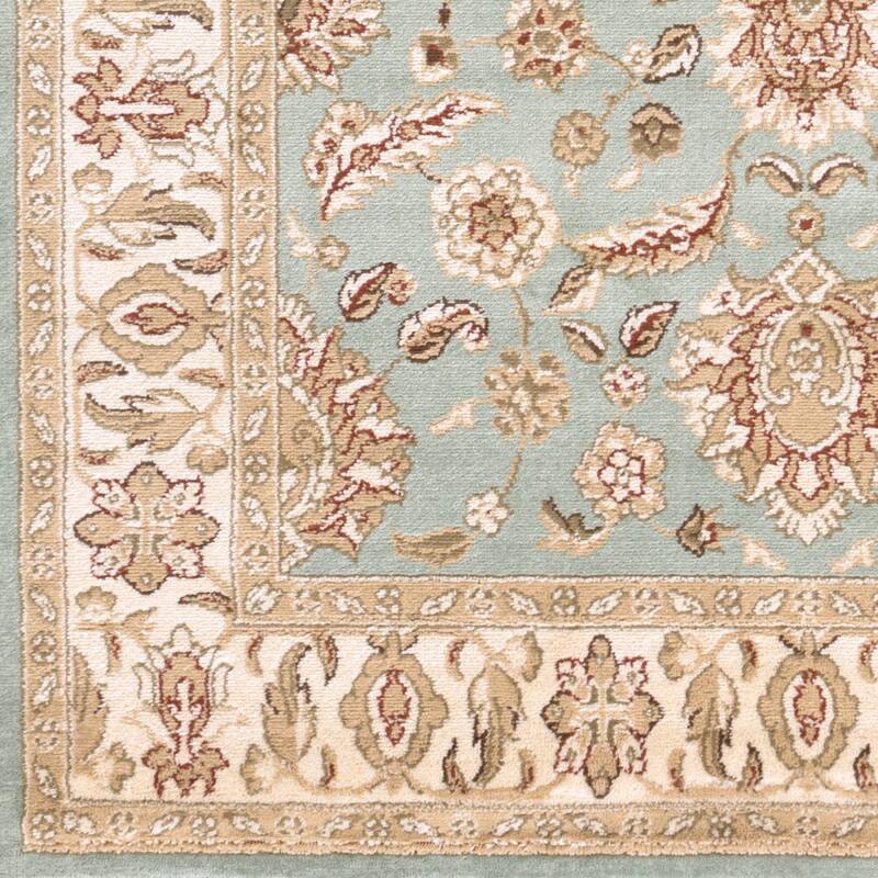 Artistic Weavers Harwood Floral Traditional Border Area Rug - 8' 10" x 12' 9"