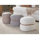 preview thumbnail 1 of 21, Carson Carrington Lena Pouf Ottoman with Natural Wood Accent