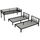 preview thumbnail 8 of 13, Detachable Triple Bunk Bed,Twin over Twin & Twin Bunk Beds for 3,L-Shape Triple Bunk Bed