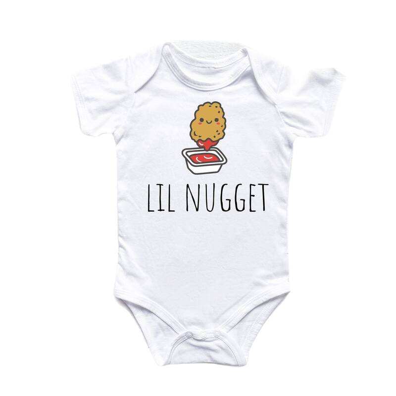 Nugget Sauce Chicken - Baby Boy Girl Clothes Infant Bodysuit Funny Cute Newborn - Natural - 0-3M