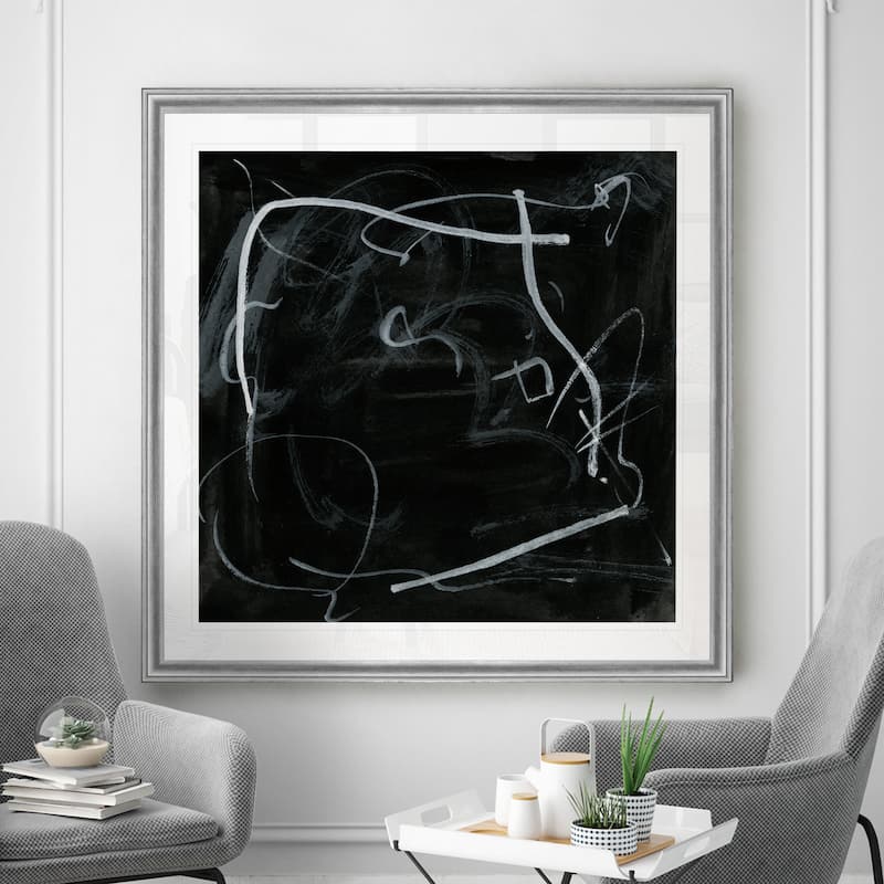 Erase I -Black Framed Print