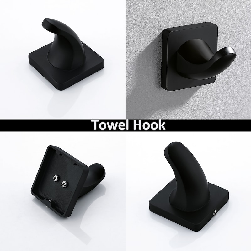 Wall-Mount 5 -Piece Bath Hardware Set