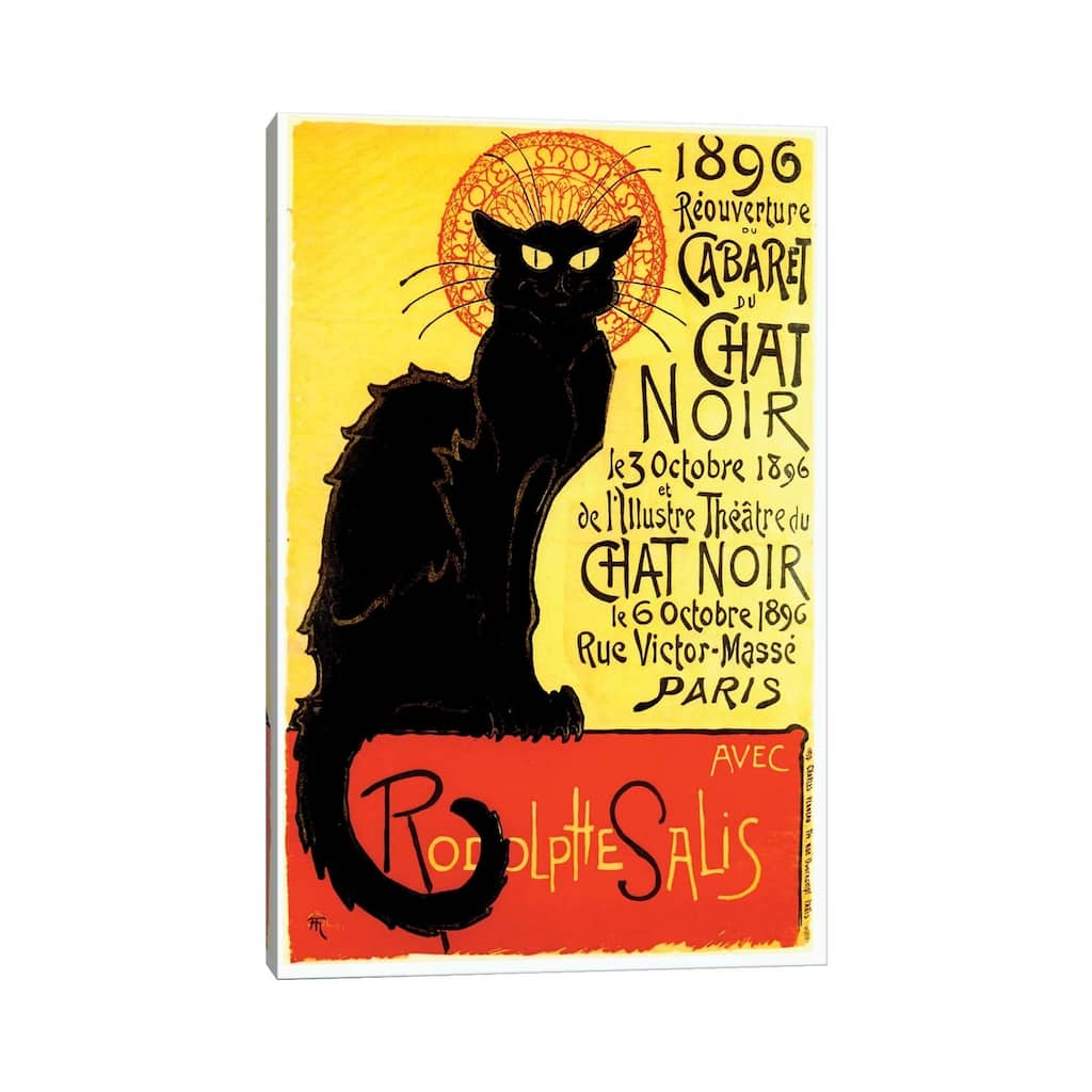 iCanvas "Cabaret du Chat Noir, 1896" by Theophile Alexandre Steinlen Canvas Print