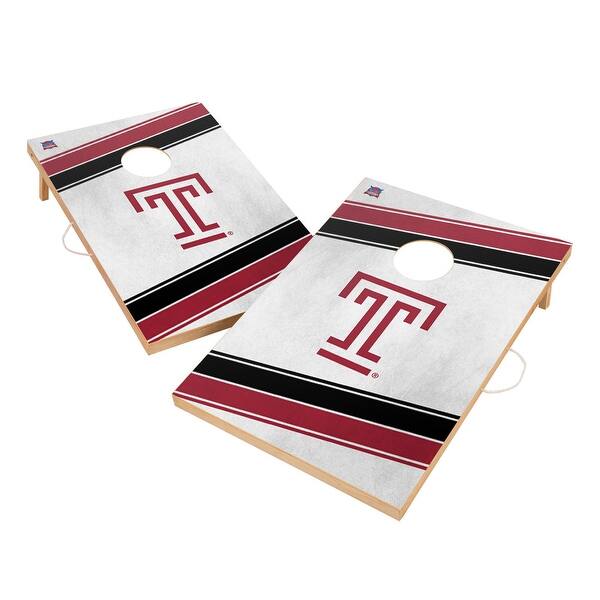 slide 2 of 5, Temple University Owls Regulation 2x4 Cornhole Set