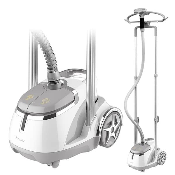 slide 2 of 12, SALAV Professional Garment Steamer w/ Foot Pedals, Refurbished