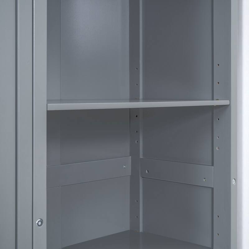 Full/Queen Size Murphy Wall Bed with Shelves, Foldable Cabinet Bed with Storage, Plywood MDF Frame