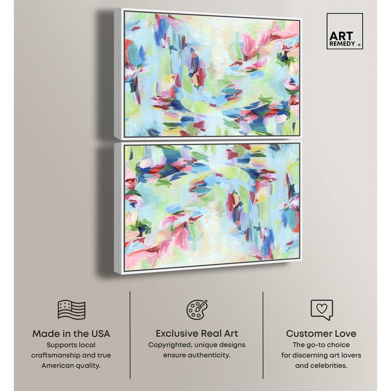 Sparkling Floral Perfume II Canvas by Art Remedy