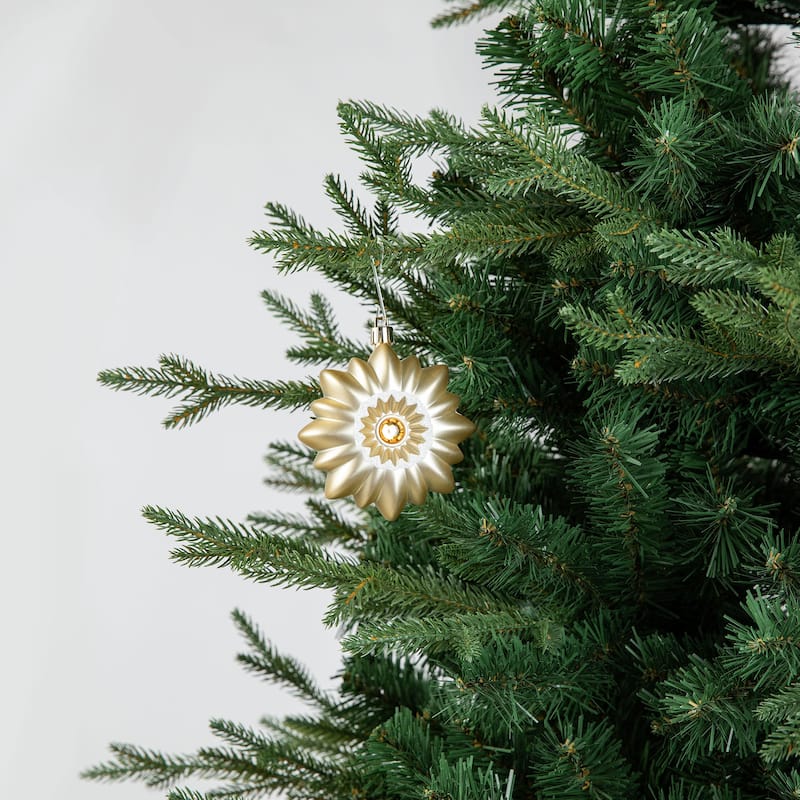 Glitzhome 160ct Christmas Elegant 29-Finish Ball Boxed Shatterproof Ornaments