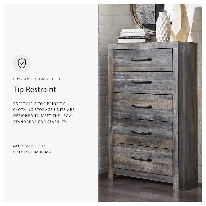 Baystorm Gray Chest of Drawers