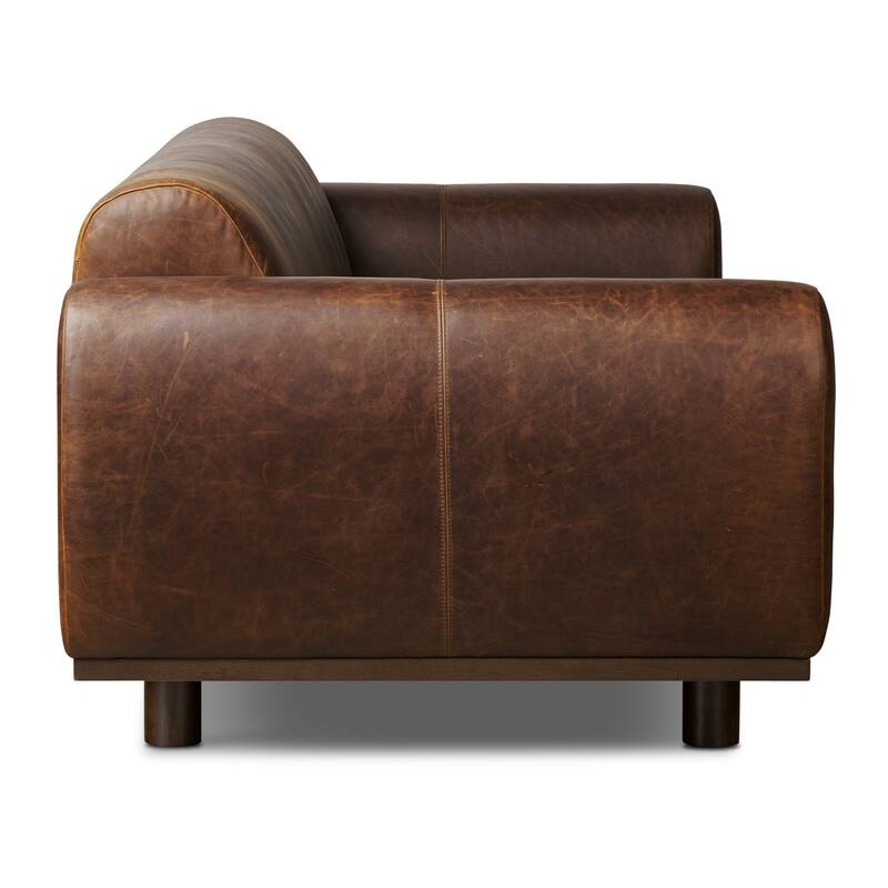 Poly and Bark Brescia Sofa in Chocolate Brown
