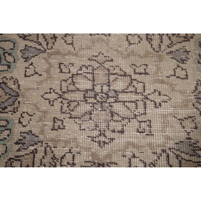 Tabriz Persian Antique Area Rug Handmade Wool Carpet - 9'5" x 12'2"