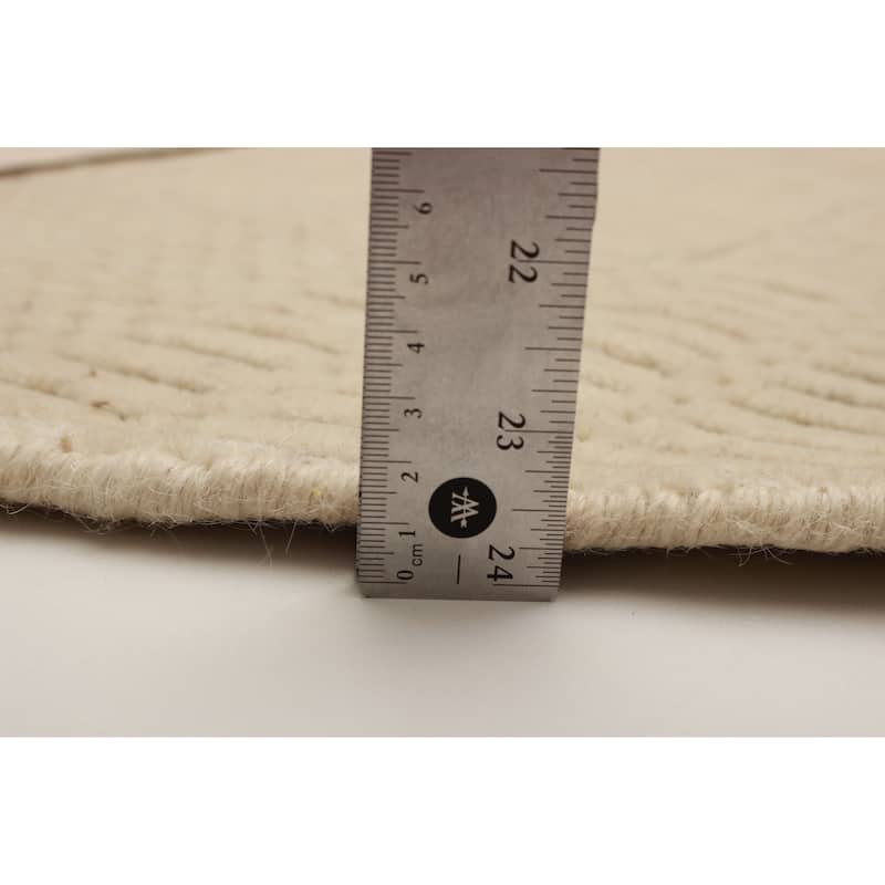 Kashkuli Gabbeh Cream Rug 4'0" x 4'0" - 4'0 x 4'0