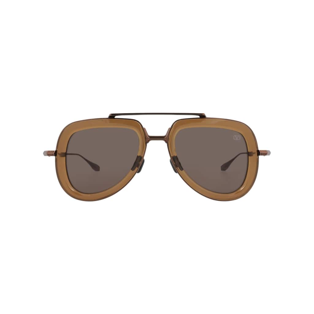 Valentino Aviator-Frame Acetate and Metal Sunglasses