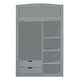 preview thumbnail 35 of 33, Multi-Functional Design Twin Size Loft Bed with Built-In Desk, Wardrobes, Left-Side Storage, 4 Drawers and 4 Shelves, White