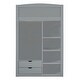 preview thumbnail 26 of 26, Twin Size Wood Loft Bed with Wardrobes, 4 Drawers and 4 Shelves