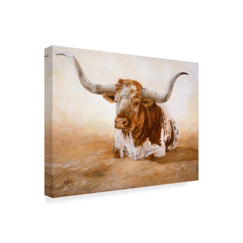 Kathy Winkler 'Easy Rider Cows' Canvas Art