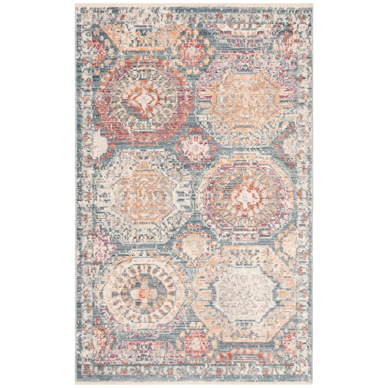 SAFAVIEH Illusion Cindi Vintage Boho Oriental Viscose Rug with