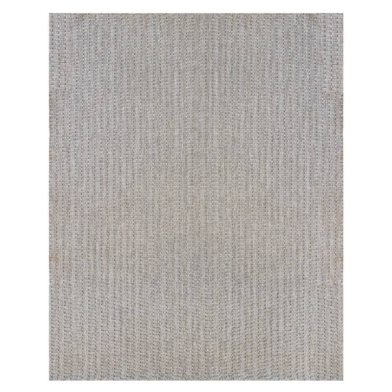 Gertmenian Grace Premium Multi-Size Multi-Colored Flatweave Indoor/ Outdoor Area Rug Collection - 5'3"x7'5" - RIVINGTON ROPE GREY