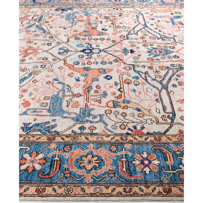 Serapi One-of-a-Kind Hand-Knotted Area Rug - Ivory - 7' 11" x 9' 10"