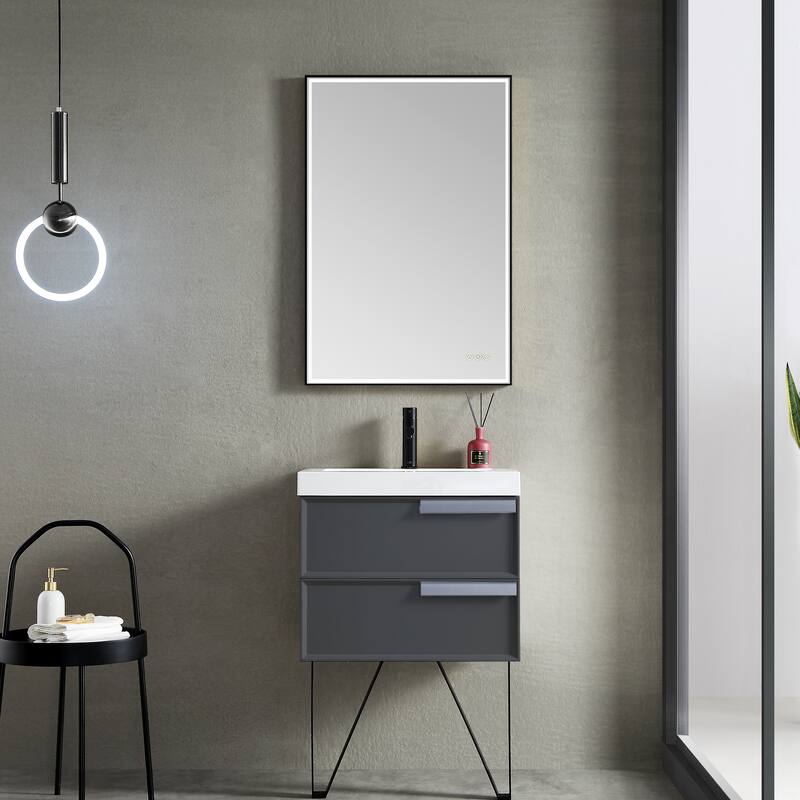 Fogless Color and Brightness Adjustable LED Mirror