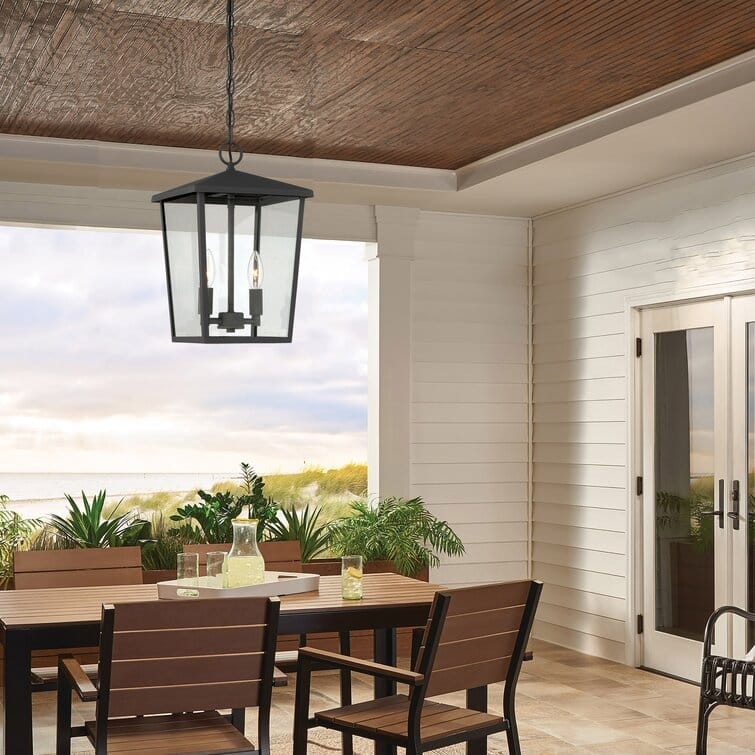 Acroma 2-light Modern Farmhouse Lantern Outdoor Pendant Lighting