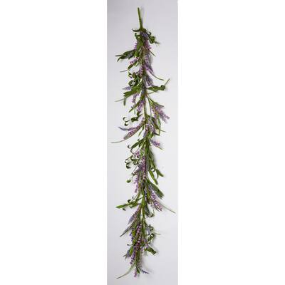 6' Lavender Garland - 12