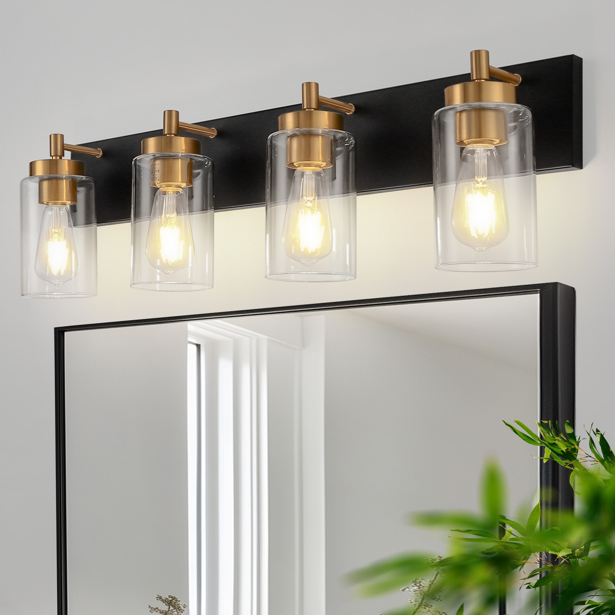 Four bulb bathroom light fixture discount