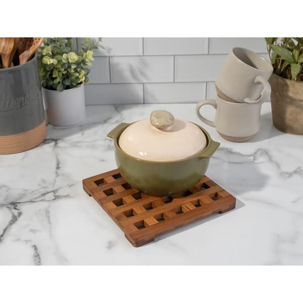 Teak Square Trivet On Sale Bed Bath & Beyond 31770043