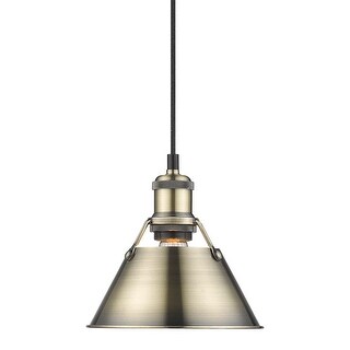 Golden Lighting 3306-S AB Orwell 8" Wide Mini Pendant