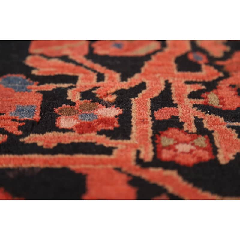 Hand Knotted Oriental 100% Wool Carpet Traditional Floral Oranges & Rust Malayer Area Rug - 6' 6'' X 4' 5''