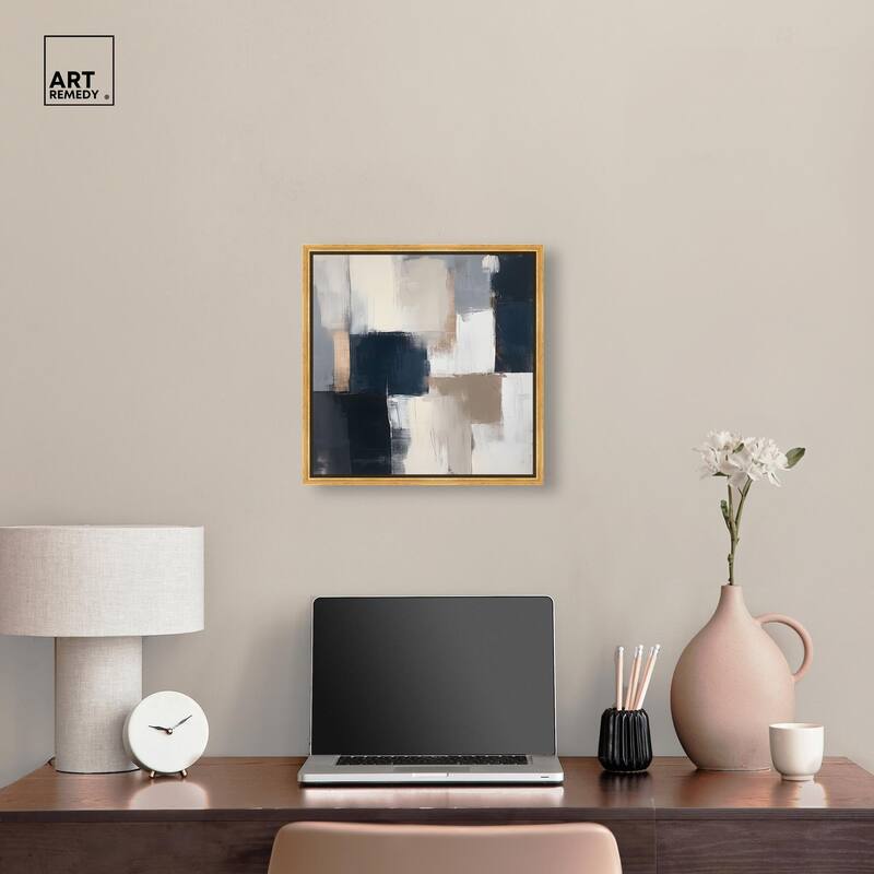 Blue Mood Depth III Canvas by Art Remedy