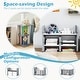 preview thumbnail 7 of 18, Gymax Kids Table & Chair Set 3-Piese Toddler Set w/2 Stools & Activity