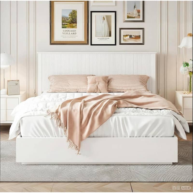 Christopher Knight Home - Brookhaven Modern Wooden Panel Bed with Vertical Slat Headboard