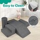 preview thumbnail 9 of 21, 6-Piece Soft Climbing Blocks for Babies, High-Density Foam, Carrying Handles for Easy Storage - 20" x 16" x 10" (L x W x H)