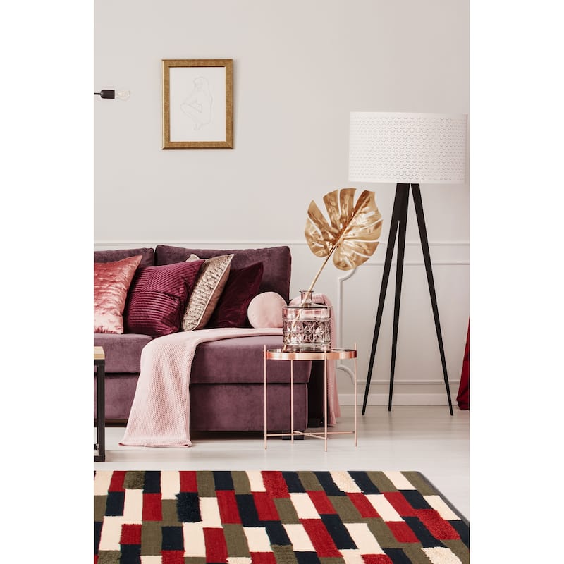 ECARPETGALLERY Braid weave Sienna Red Wool Rug - 5'10 x 7'8