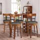 Gymax Set of 4 BarStool 25.5'' Swivel Counter Height Dining Chair with - 18'' (L) x 20.5'' (W) x 39'' (H)