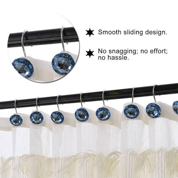 Shop Bathroom Rust Resistant Shower Curtain Hooks Rods Drapes