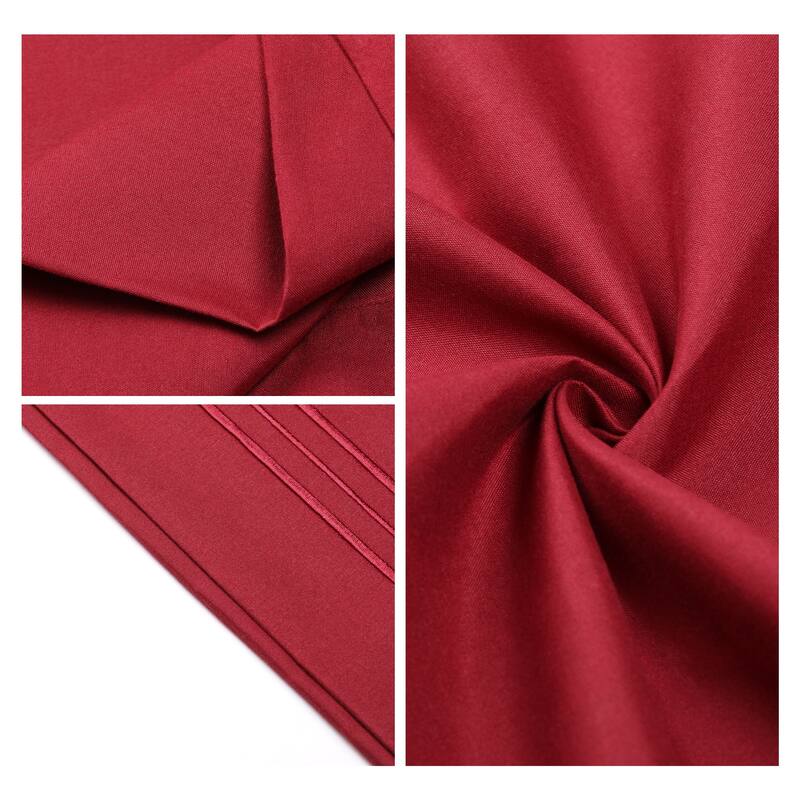 Polyester Pillow Cases Set of 2 for Hair & Skin, Cooling Pillow Covers