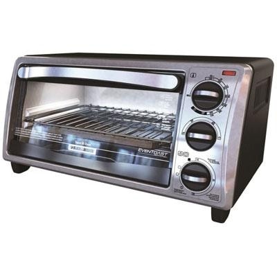 Get the best deal on a BLACK+DECKER 4-Slice Toaster Oven, TO1313SBD, Even Toast, 4 Cooking Functions Bake, Broil, Toast and Keep Warm, Removable Crumb Tray, Timer