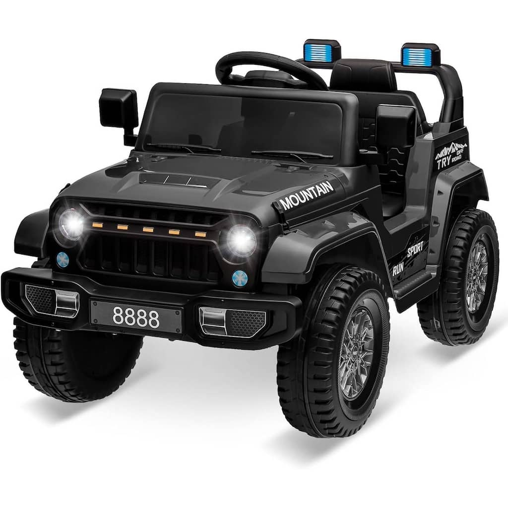 12V Kids Ride on Truck Car Kids Electric Vehicles Toy for 3-5 Years Old Boys Girls Gift, Black