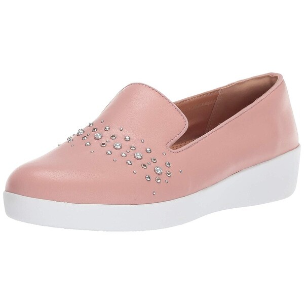 audrey pearl stud loafers